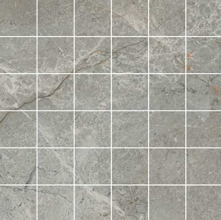 Happy Floors - 2"x2" Toscana GRIS Porcelain Mosaic Tile (Matte Finish - 12"x12" Sheet)