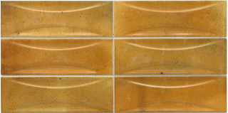 Equipe - 2-1/2"x8" Hanoi CARAMEL ARCO Ceramic Wall Tile (Glossy Finish)