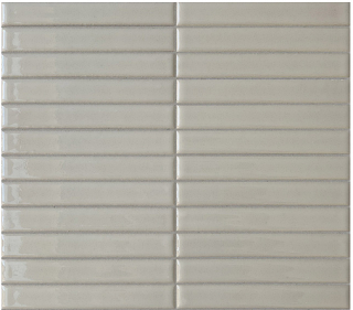 Terratinta - 1"x6" CANYON BEIGE Stick Porcelain Mosaic Tile (Glossy Finish - 11.4"x12" Sheet)