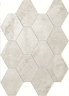 Unicom Starker - Oxid TITANIUM Porcelain Hexagon Mosaic Tile (Matte Finish - 10"x13" Sheet)