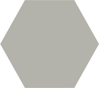 Geotiles - 10.2"x11.4" Solid GREY Hexagon Tile (Matte Finish)