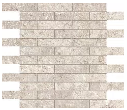 MILEstone - 1"x4" Farmhouse Living ALABASTER Porcelain Brick Mosaic Tile (Matte Finish)